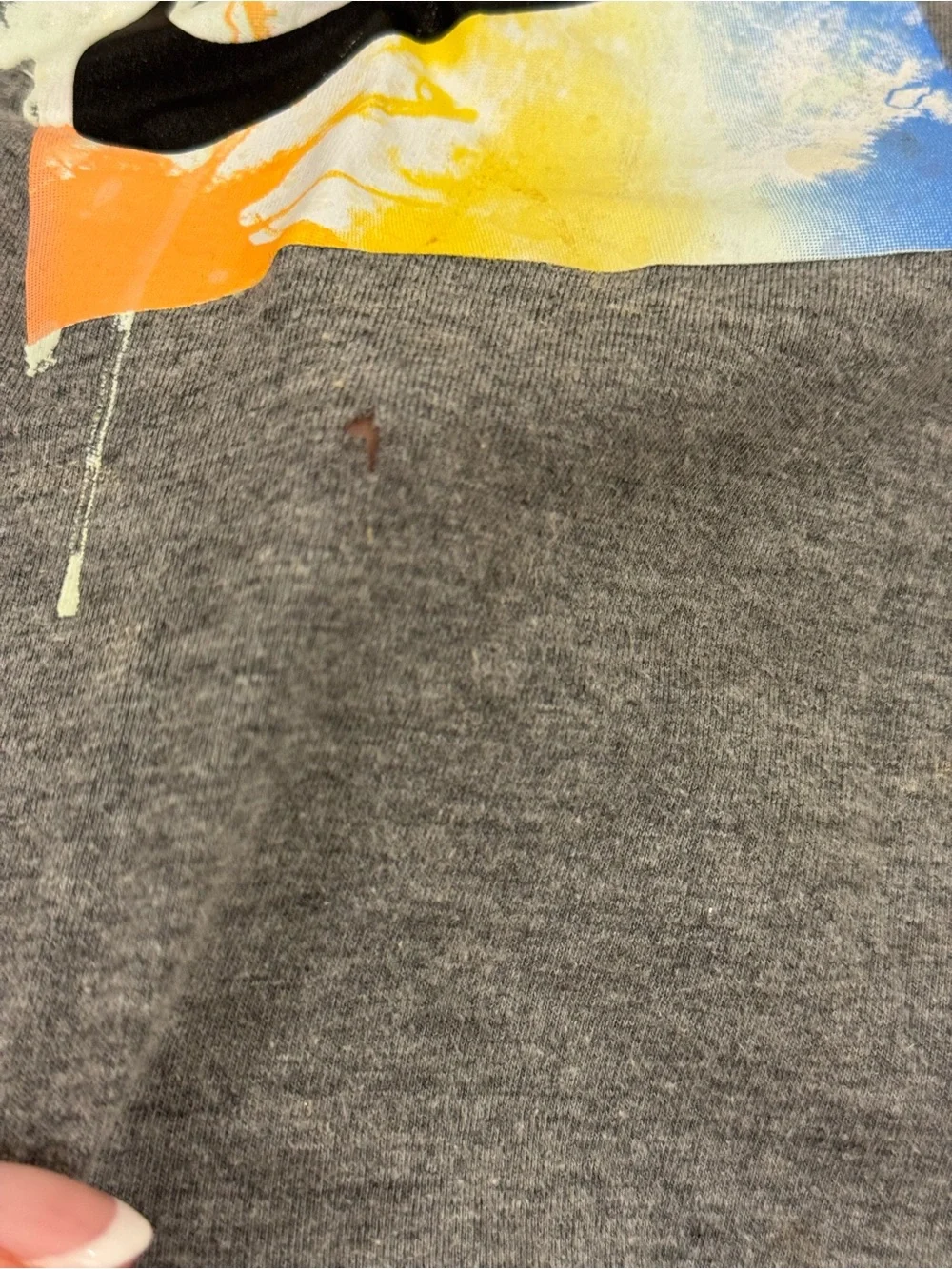 Nike Gray Crew Tee with White Swoosh
